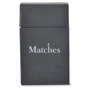 MBCN01 Dark Grey Steel Match Box Container a