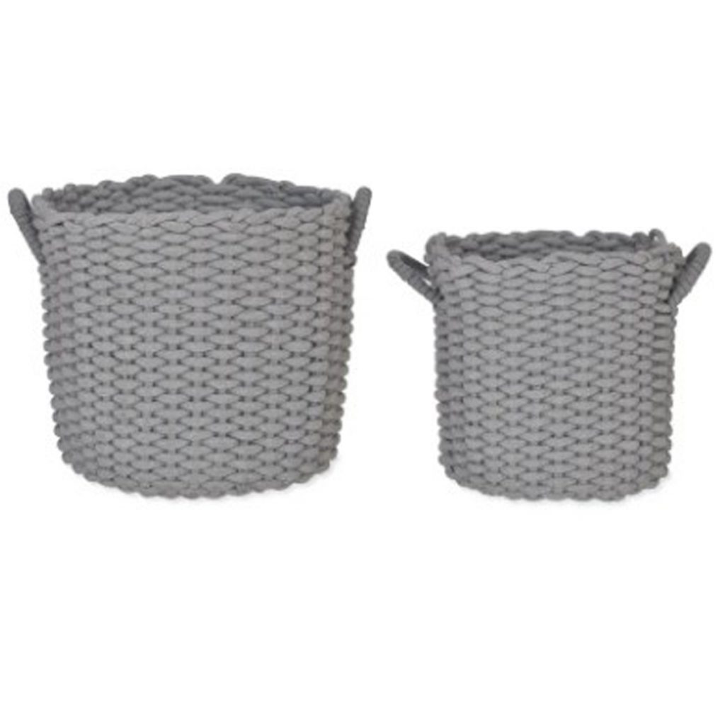 RBGY02 Set of 2 Blue Round Baskets A
