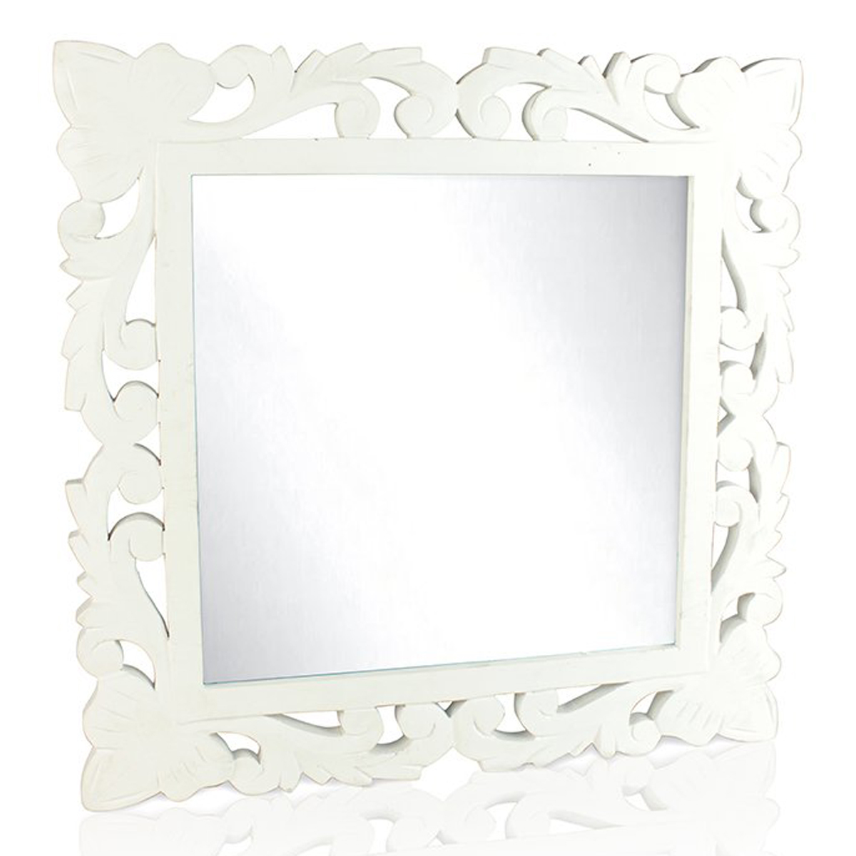 White Lattice Rectangle Wall Mirror Interior Flair White Lattice Rectangle Wall Mirror, Large Rectangle Framed Mirror