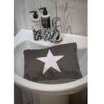18SS208 Large Grey White Star Toiletry Bag