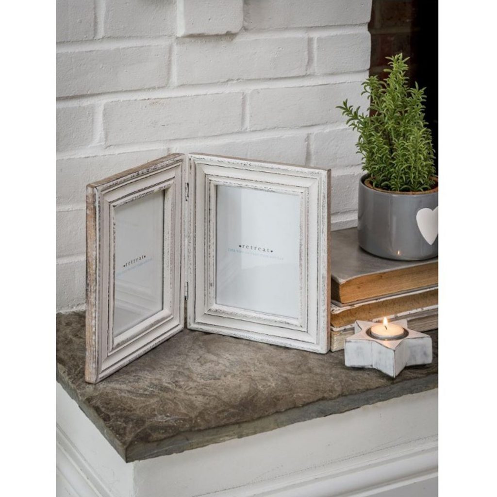 18SS22 Double Photo Frame WHITE Distr