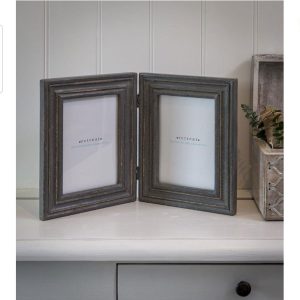 18SS23 Double Photo Frame GREY Distr