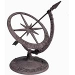 Antique Brown Armillary Sundial