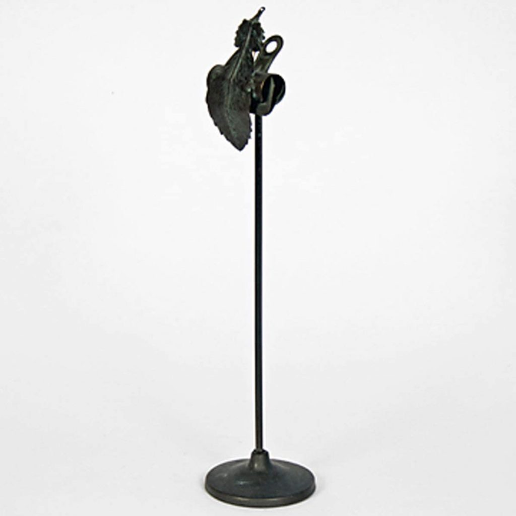 Black Metal Feather 40 cm Clip Stand Interior Flair