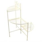 4209 Antique Style Cream Etagere Shelves