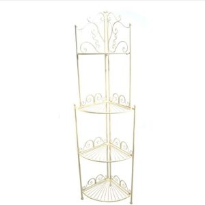 4212 Shabby Chic Cream Display Corner Shelves