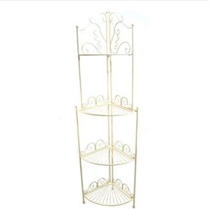 4212 Shabby Chic Cream Display Corner Shelves