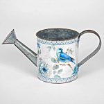 4612 Floral Bird Blue White Watering Can