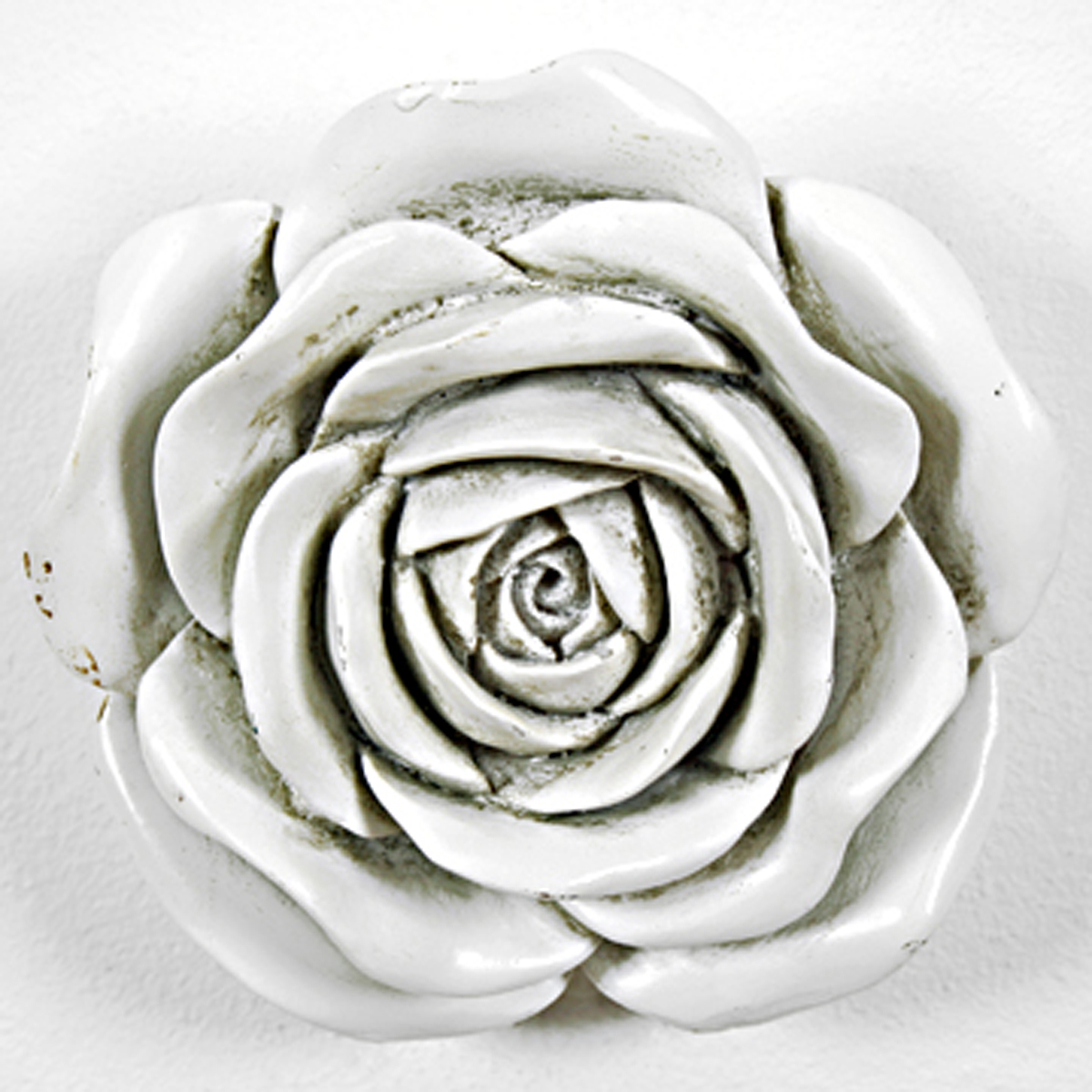 5319 Distressed White Rose Wall Decoration Interior Flair