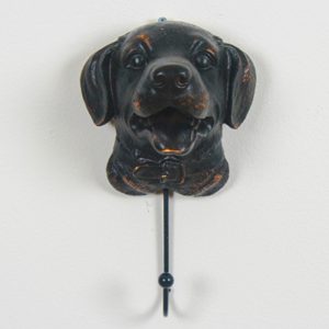 5358 Labrador Dog Brown Black Wall Hook