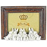 5641 Sleeping Bunnies Brown Photo Frame