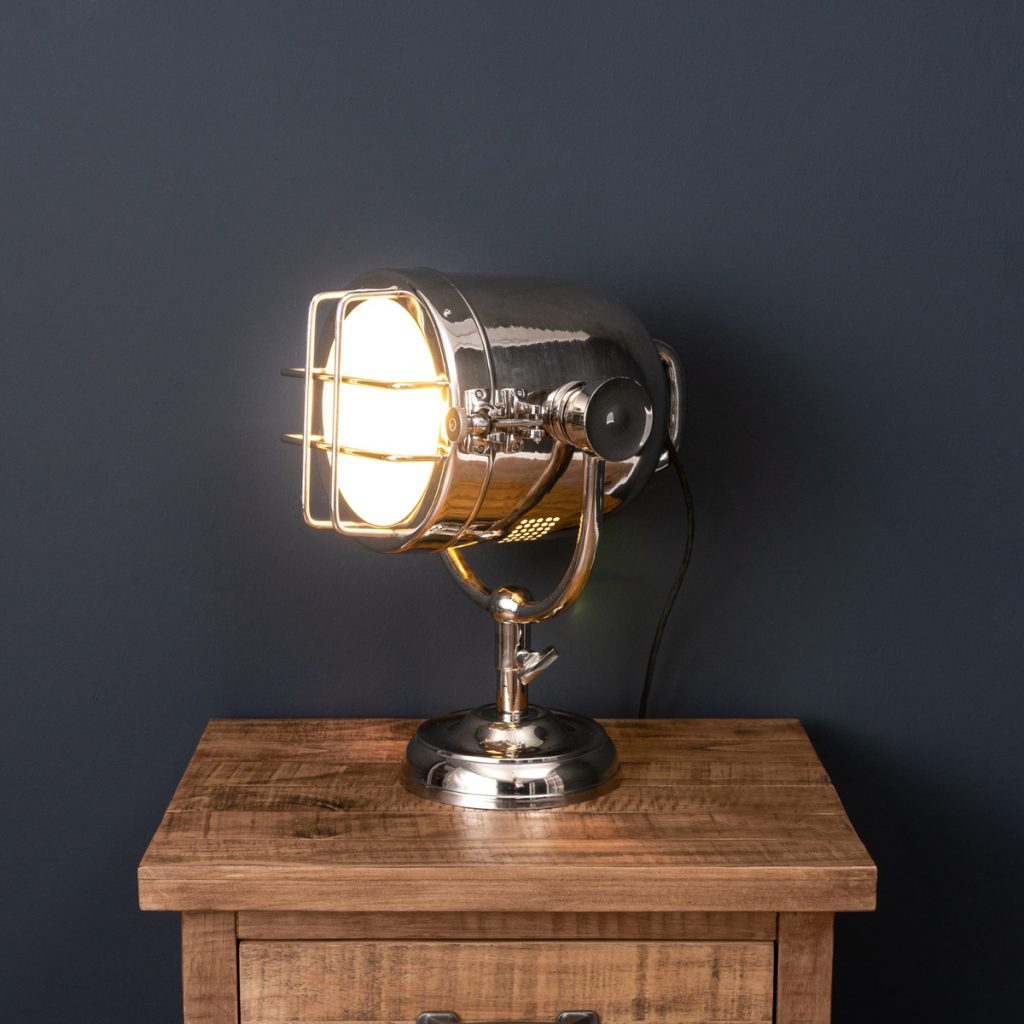 Industrial Style Spotlight Table Lamp Interior Flair