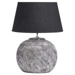 20009 Grey Stone Ceramic Table Lamp