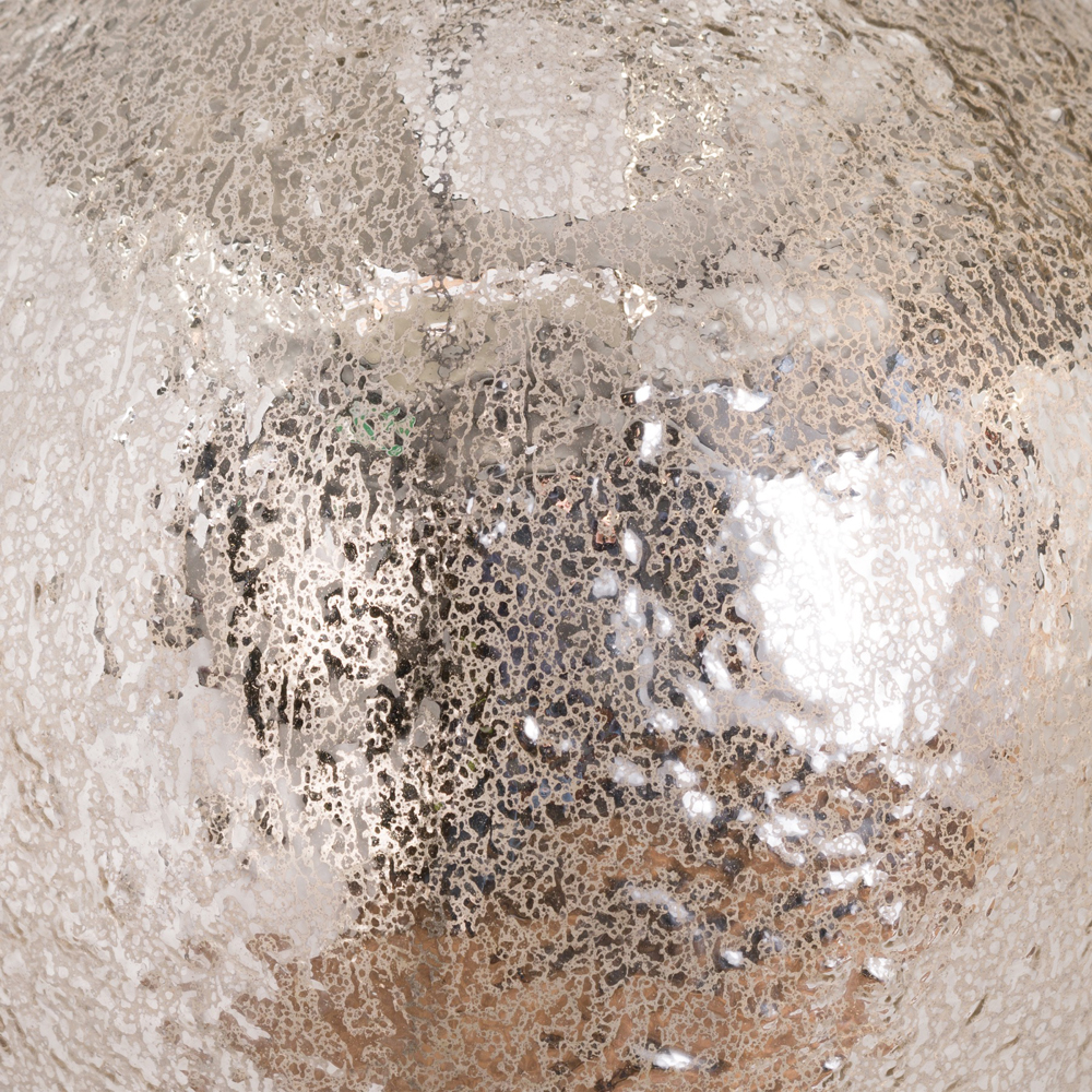 20688-c Silver Lamp with Grey Velvet Shade