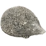 16949 Antique Silver Grey Hedgehog Ornament