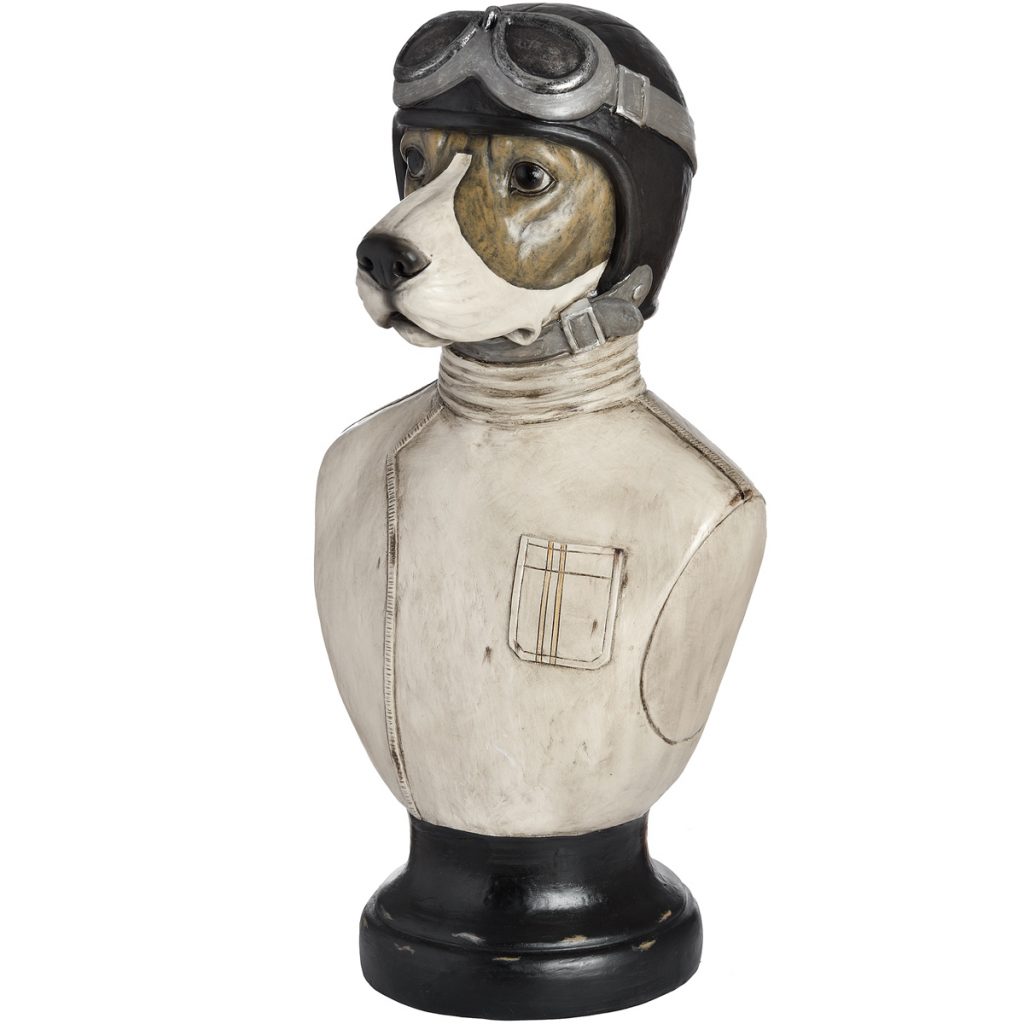 17939 Racing Beagle Dog Bust