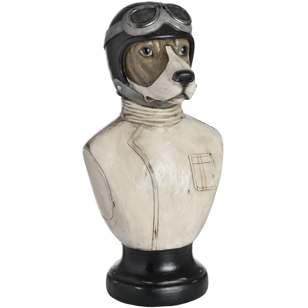 17939-a Racing Beagle Dog Bust