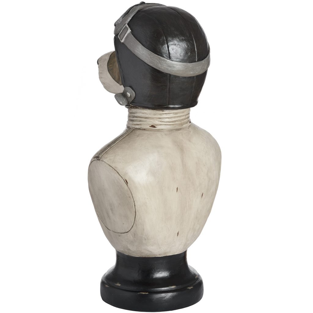 17939-b Racing Beagle Dog Bust