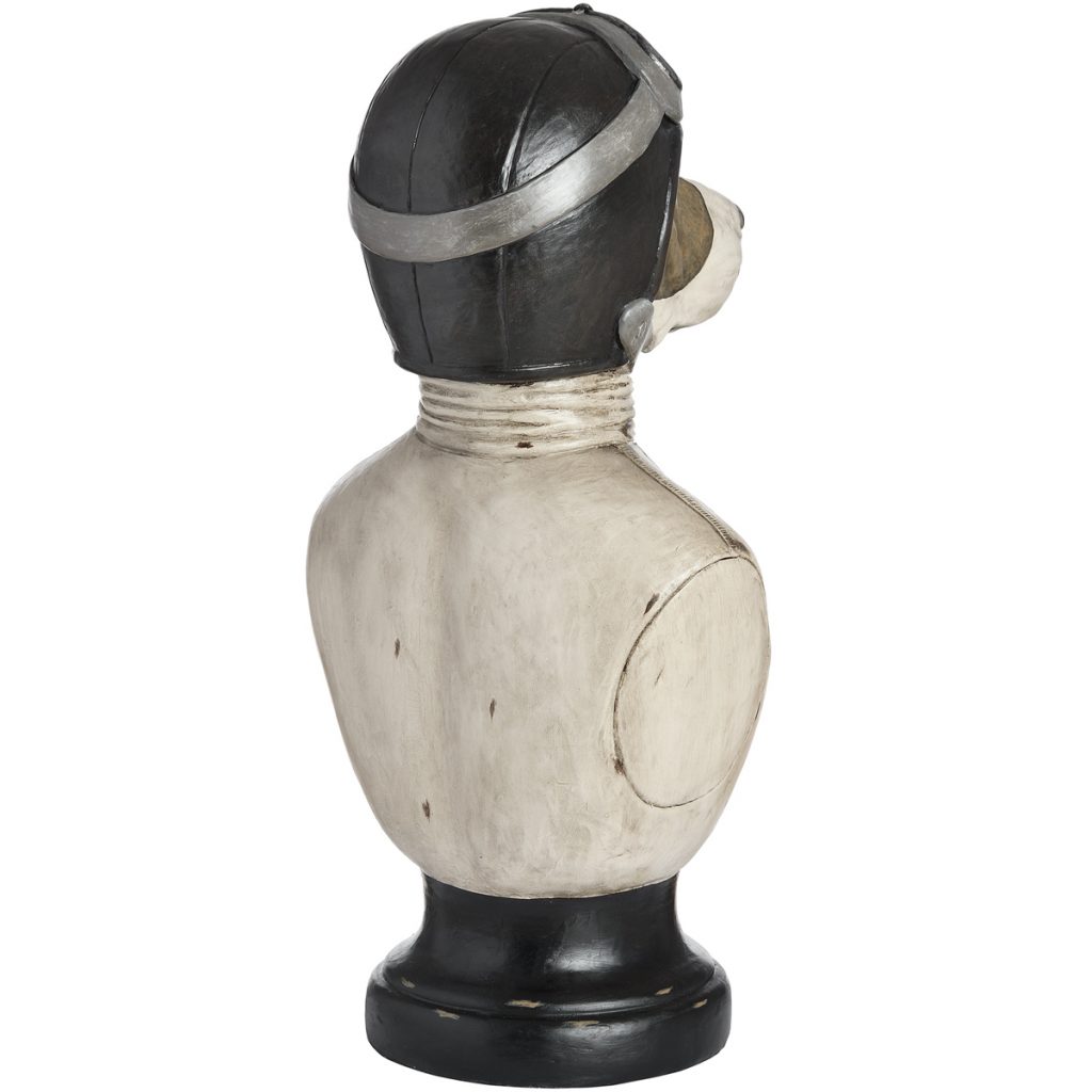17939-c Racing Beagle Dog Bust