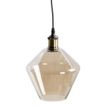 19687 Smoked Glass Cone Pendant Light