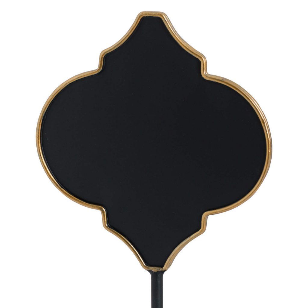 19707-a Vintage Style Bronze Shaped Chalk Board