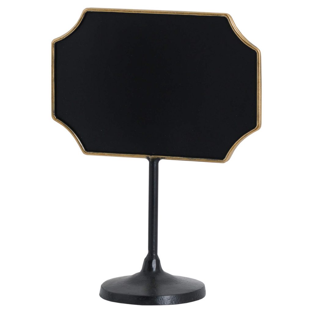 19708 Vintage Style Bronze Chalk Black Board
