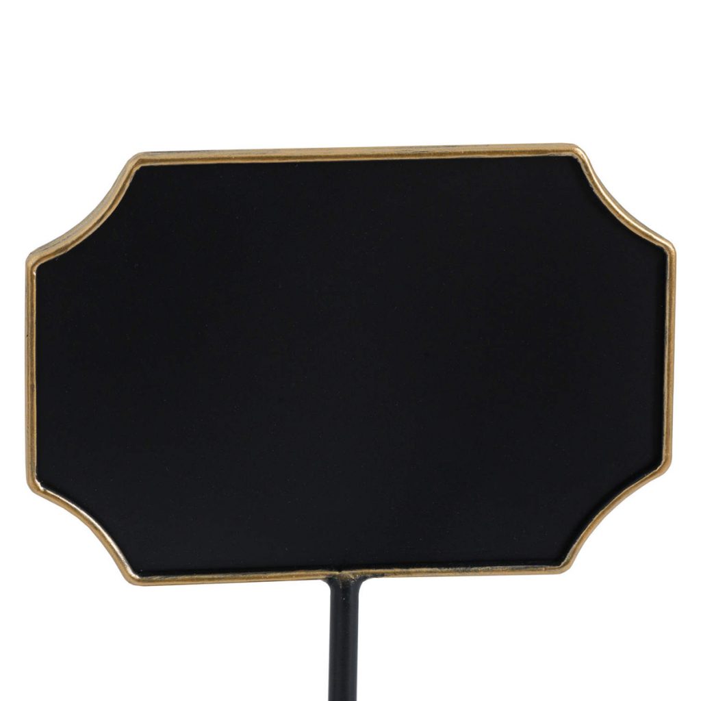 19708-a Vintage Style Bronze Chalk Black Board