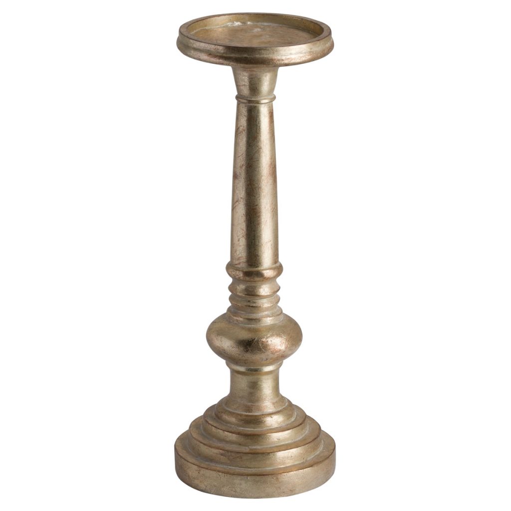 19822 Distressed Brass Effect Candle Holder