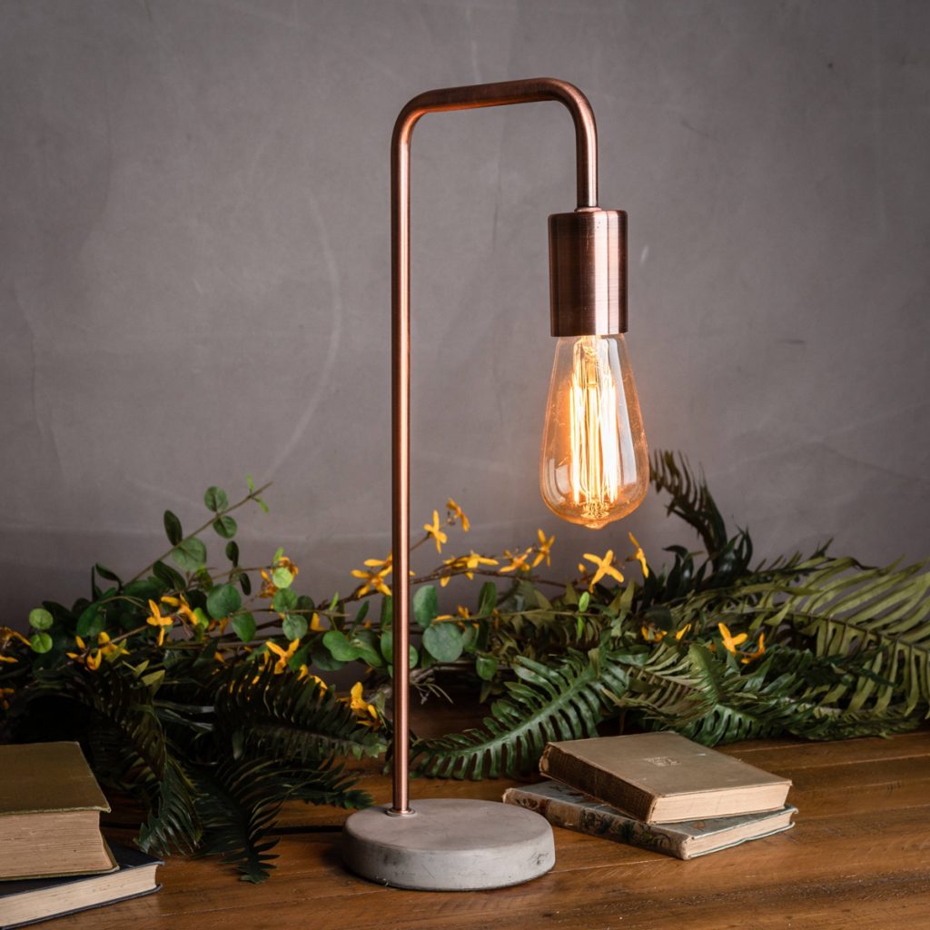 20164-c Brass Marble Industrial Style Desk Lamp