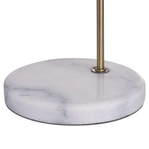 20165-a Brass White Marble Adjustable Lamp