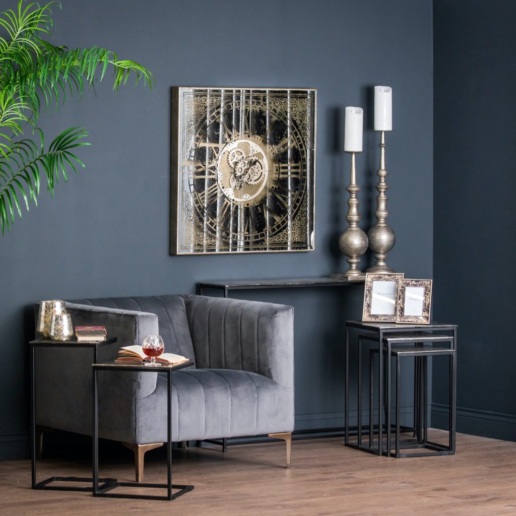 20285-c Extra Large Silver Candle Holder