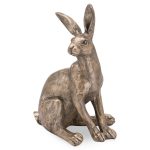 21058 Sitting Hare Bronze Ornament