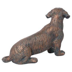 21294-b Copper Wire Haired Dachshund Ornament