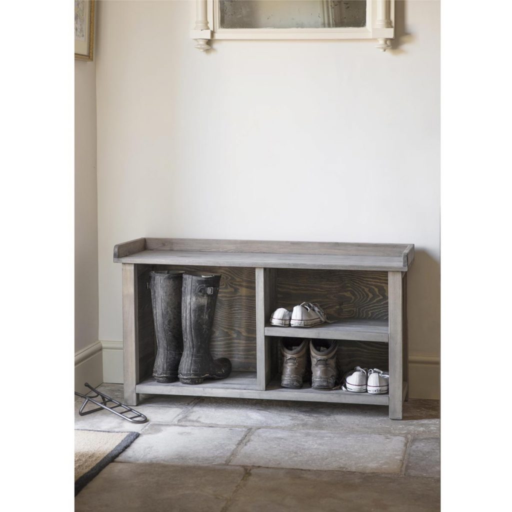 Natural Grey Shoe Storage Bench Interior Flair