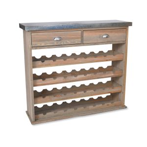 AWWS01_Rustic Grey 32 Bottle Wine Store