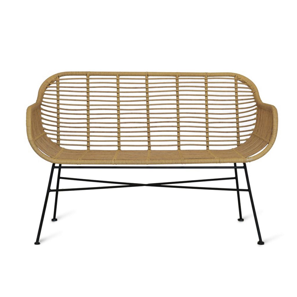 BERA03_Contemporary Bamboo Style Garden Bench
