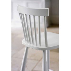 BSBL01 Tall White Spindle Bar Stool
