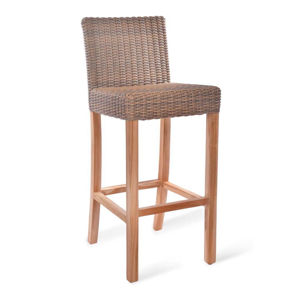 Weatherproof Rattan Bar Stool Interior Flair