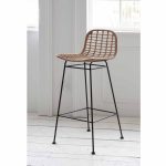 BSRA05 b Hampstead Bamboo Metal Bar Stool