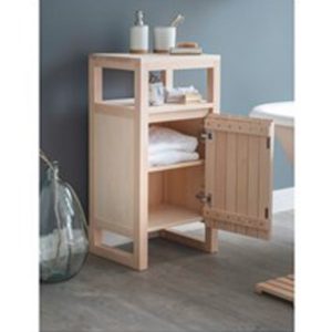 CABE01 b Contemporary Style Beech Storage Cabinet