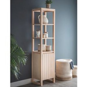 CABE02 a Tall Contemporary Style Beech Cabinet