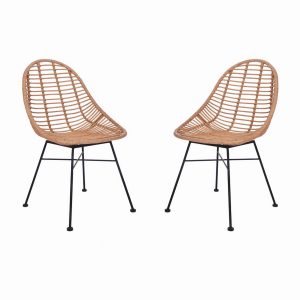 CHRA07_Pair Weatherproof Bamboo Scoop Chairs