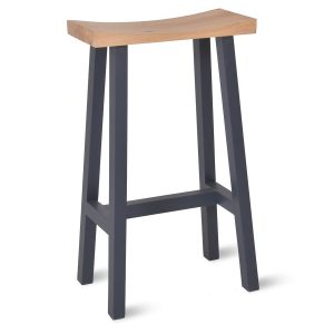 CHST10_Tall Dark Grey Oak Bar Stool