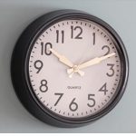 CLCN02Retro Style Dark Grey Wall Clock b