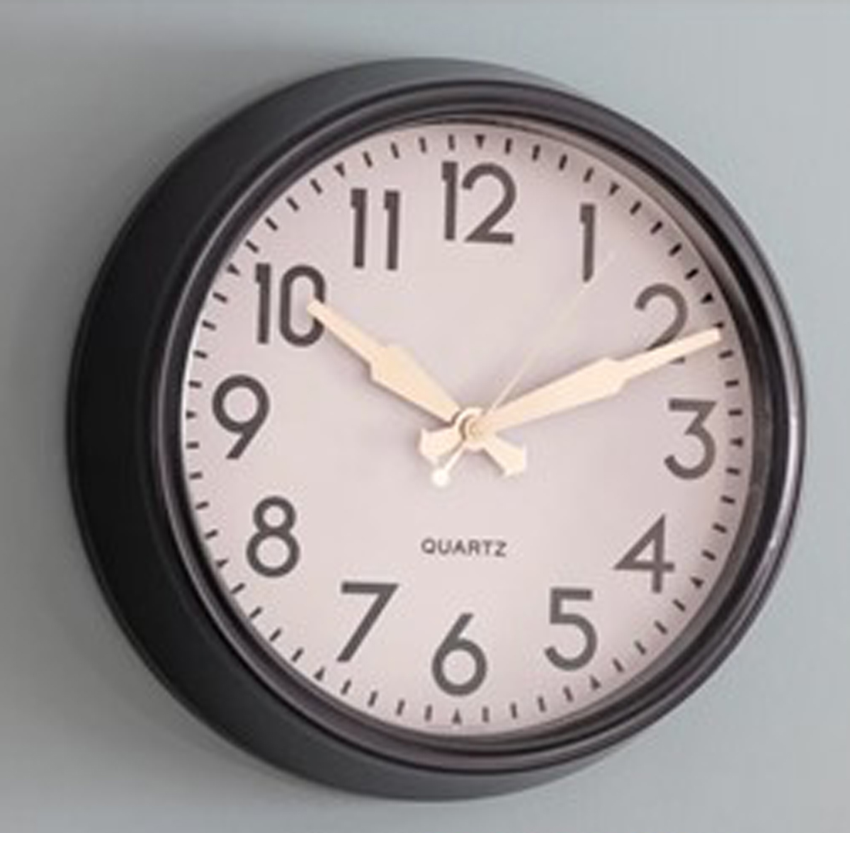 Retro Style Dark Grey Wall Clock Interior Flair