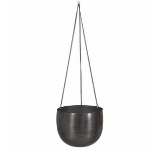 FPAP01 a Large Grey Hanging Plant Pot