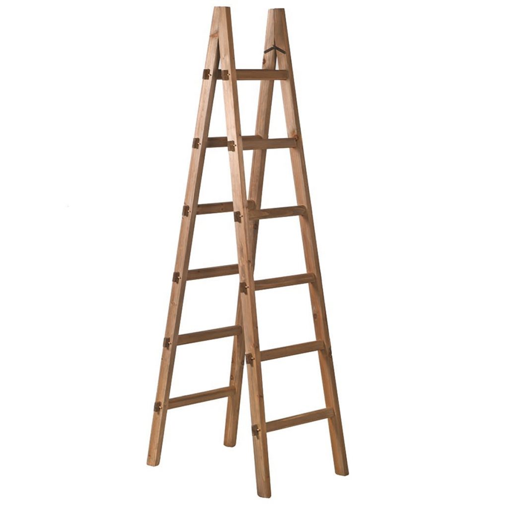 MWM225 Tall Wooden Free Standing Ladder