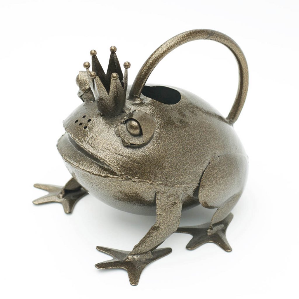 420042_5 Hand Crafted Frog Prince Watering Can
