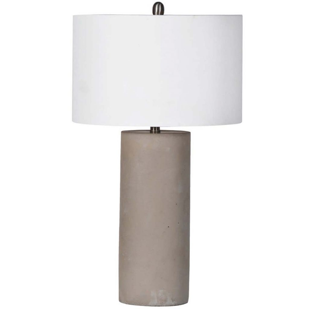 ELK082 Grey Concrete Lamp with Shade