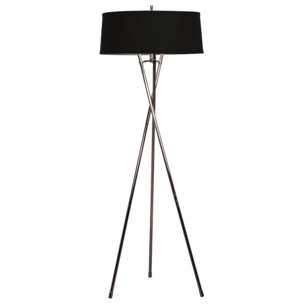 GPL051 Silver Black Tripod Floor Lamp